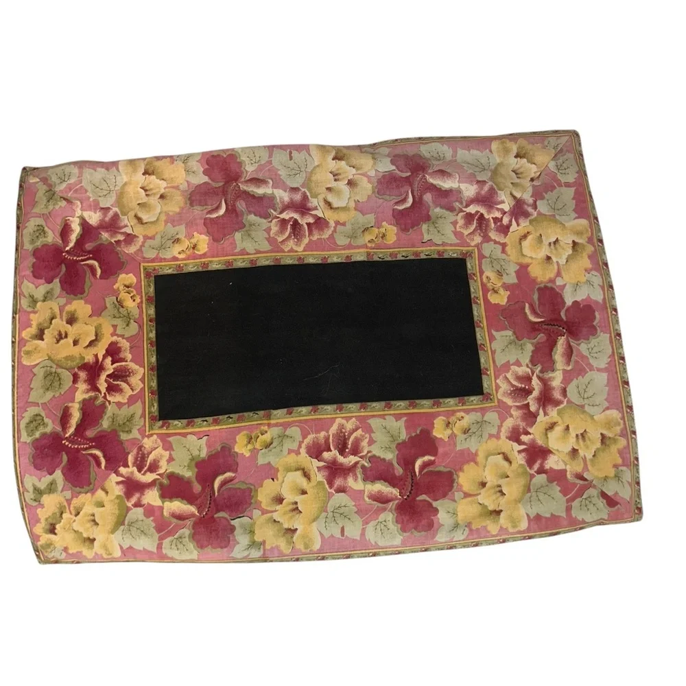 April Cornel Vintage 90s mixed floral patterns standard pillow cover